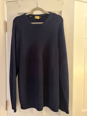 Rodd & Gunn Navy Ribbed Crewneck Sweater